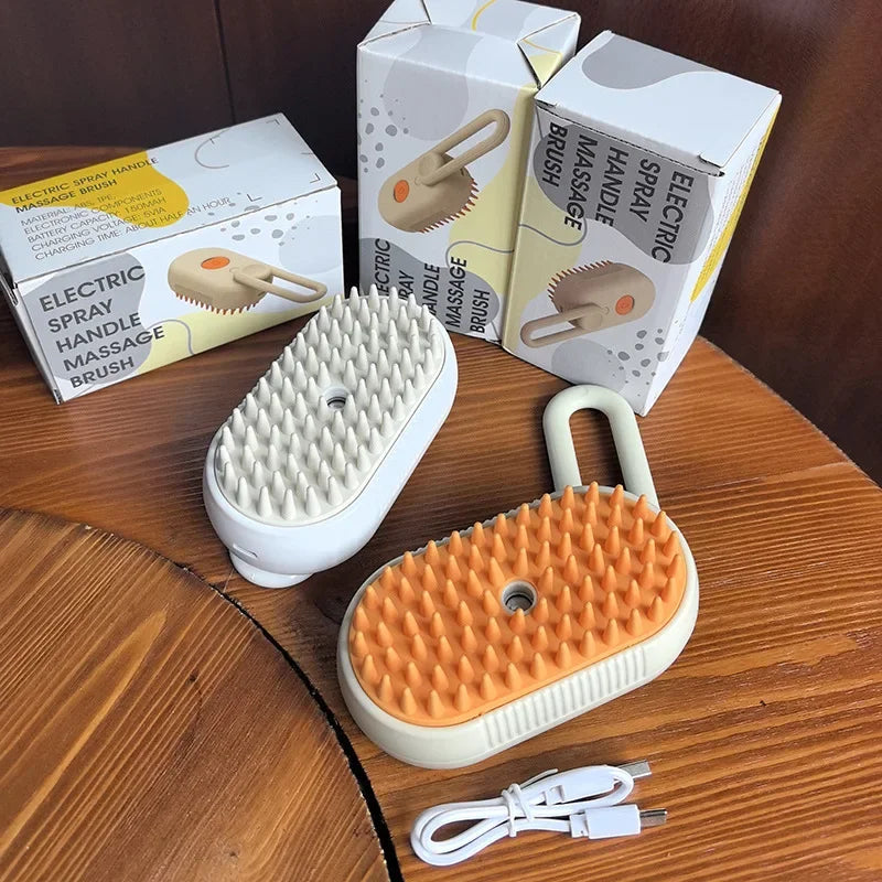 3-in-1 Electric Steam Pet Brush