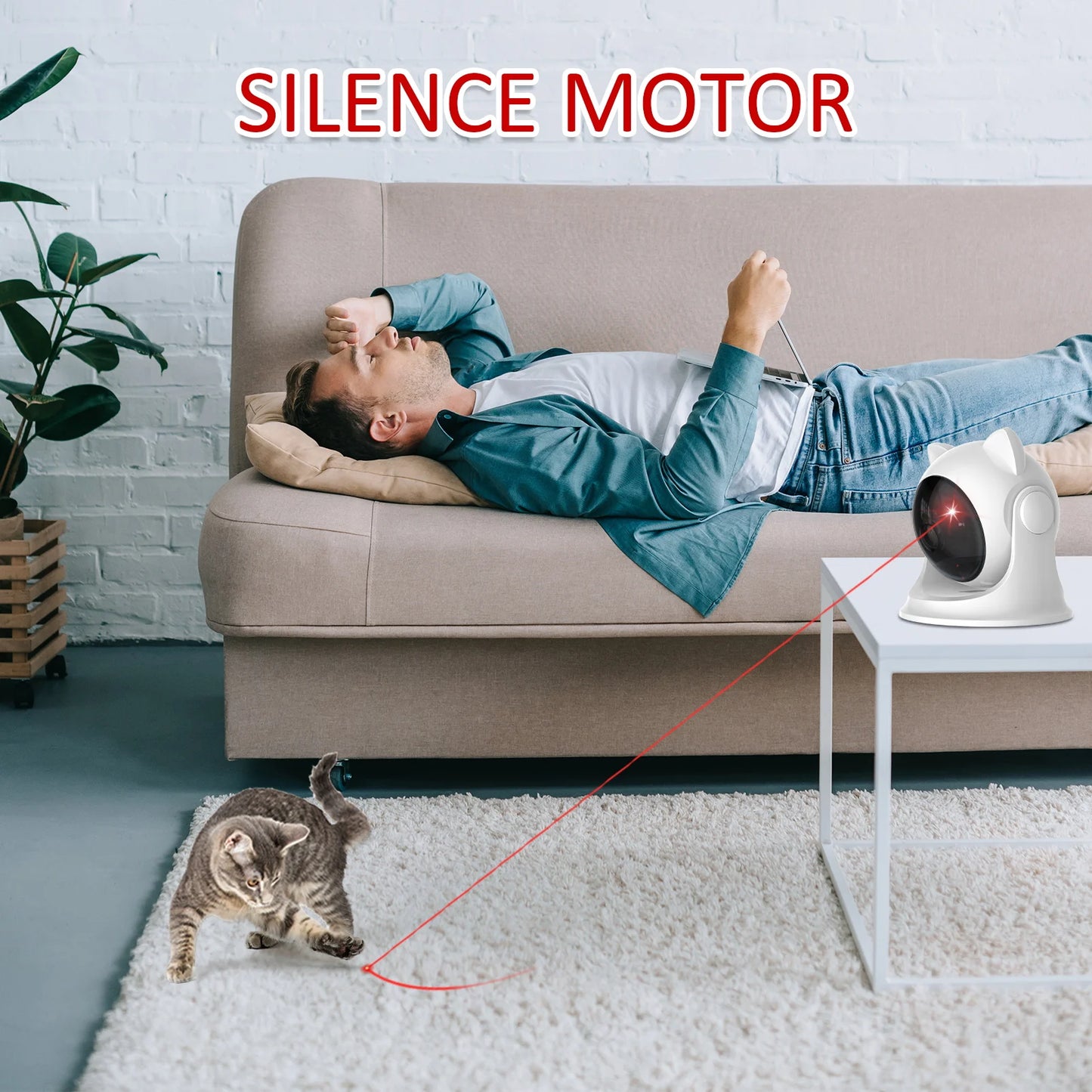 Pawsome Laser Chase - Automatic Interactive Cat Toy