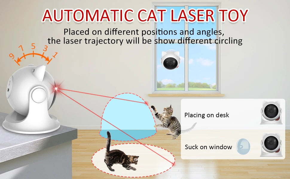 Pawsome Laser Chase - Automatic Interactive Cat Toy