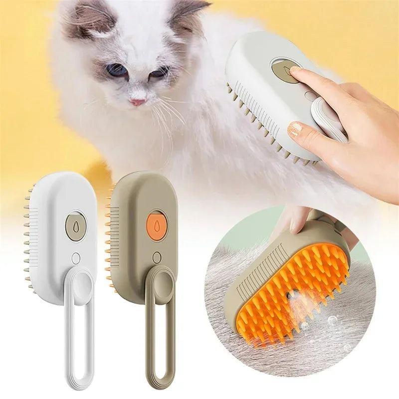 3-in-1 Electric Steam Pet Brush