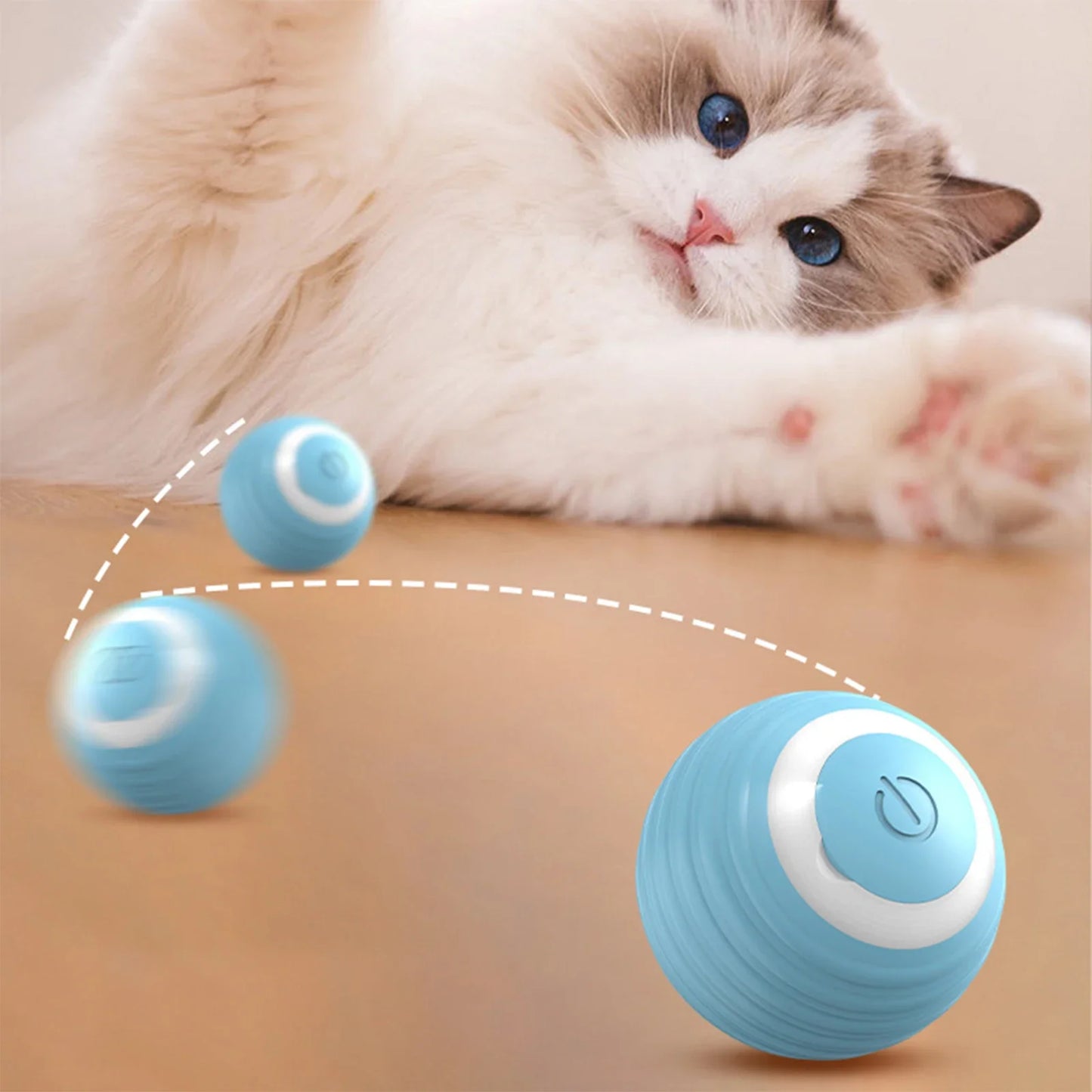 Purrfect Roll - Smart Interactive Cat Toy Ball