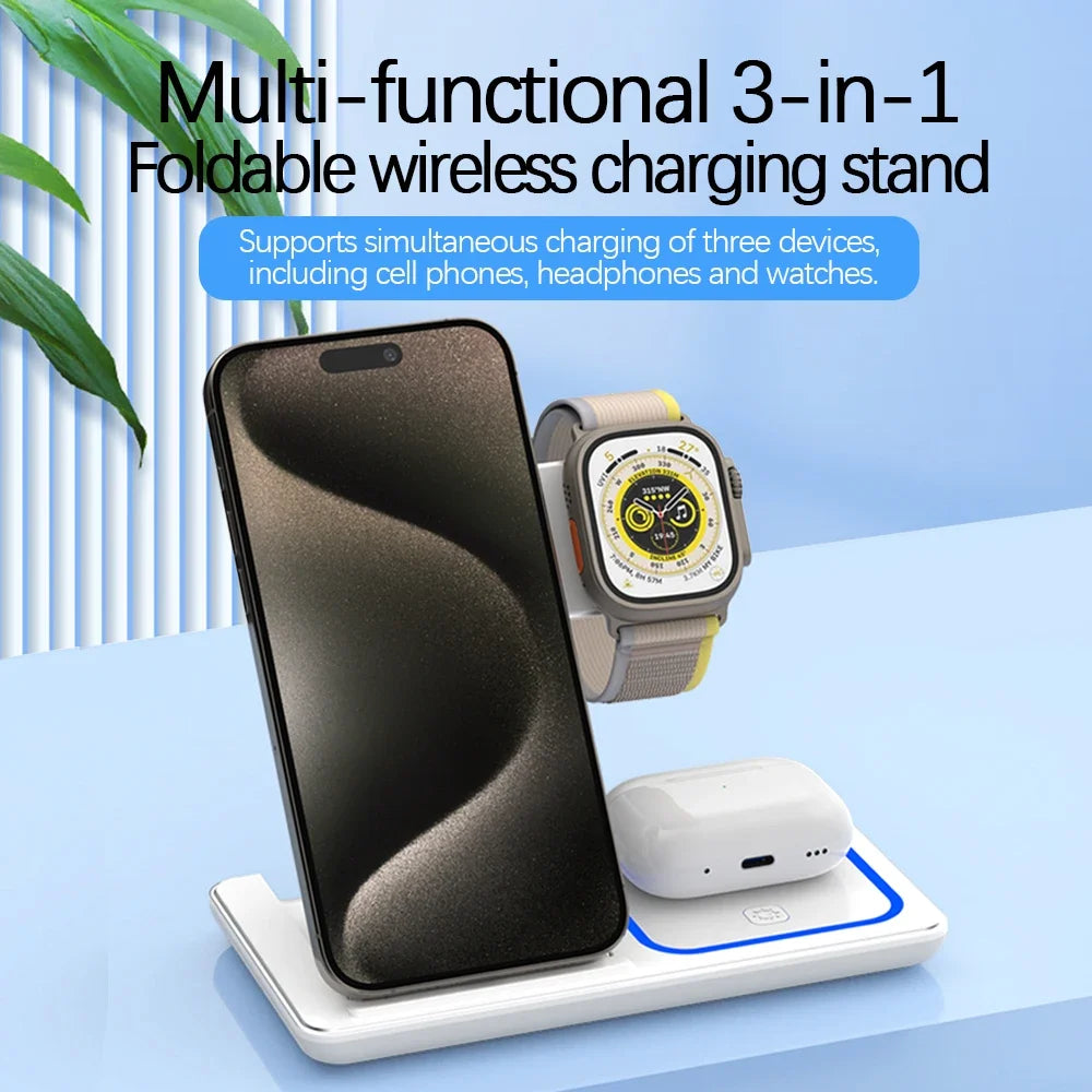 3 in 1 LED Wireless Charger