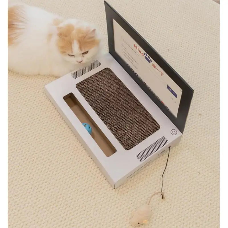 PurrPad - Laptop Shaped Cat Scratcher & Interactive Toy