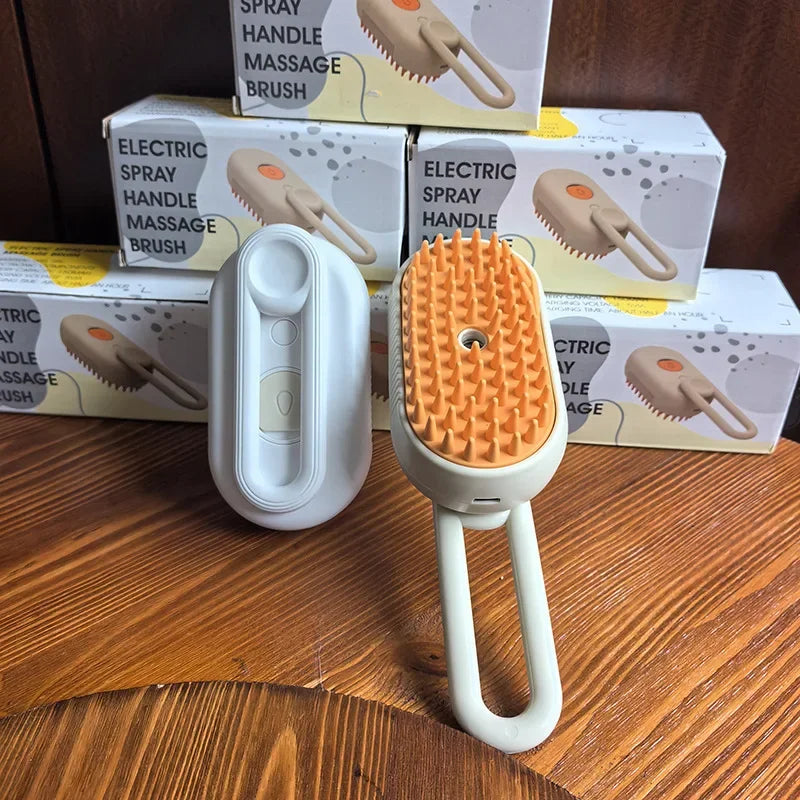 3-in-1 Electric Steam Pet Brush