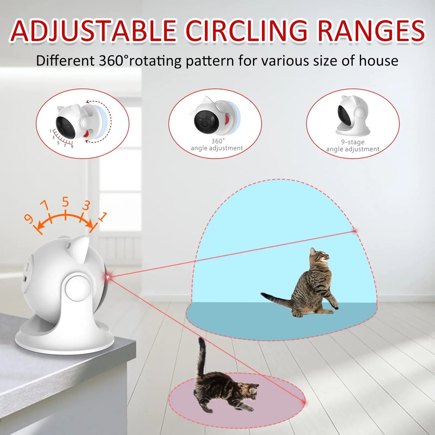 Pawsome Laser Chase - Automatic Interactive Cat Toy